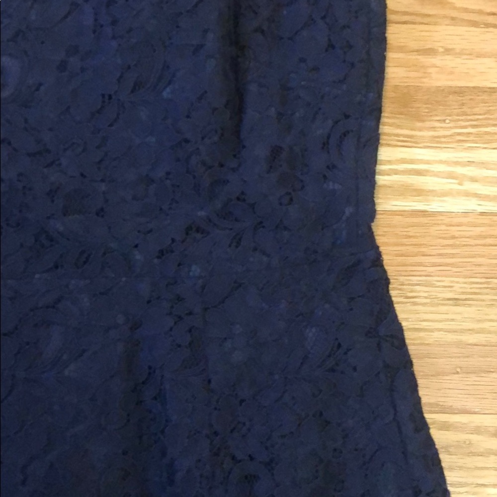 SOLD Jcrew Navy Lace Dress- size 4 petite - Picture 2 of 7